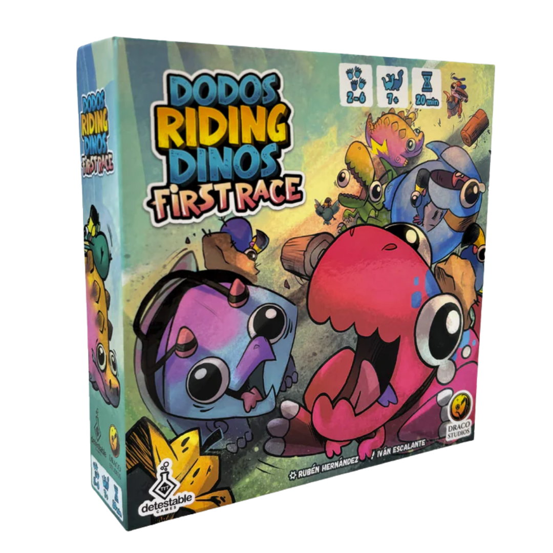 Dodos Riding Dinos First Race Juego de Mesa | Carreras y Destreza Chile - Dark Hobbies
