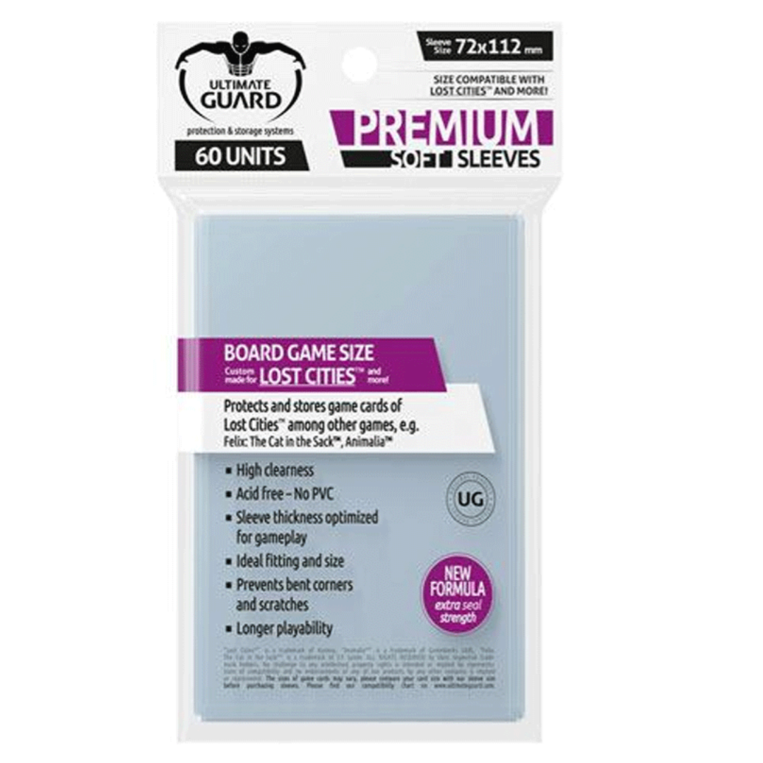 Fundas Soft Sleeves Standard American 67x103 mm Ultimate Guard (80 Unidades)