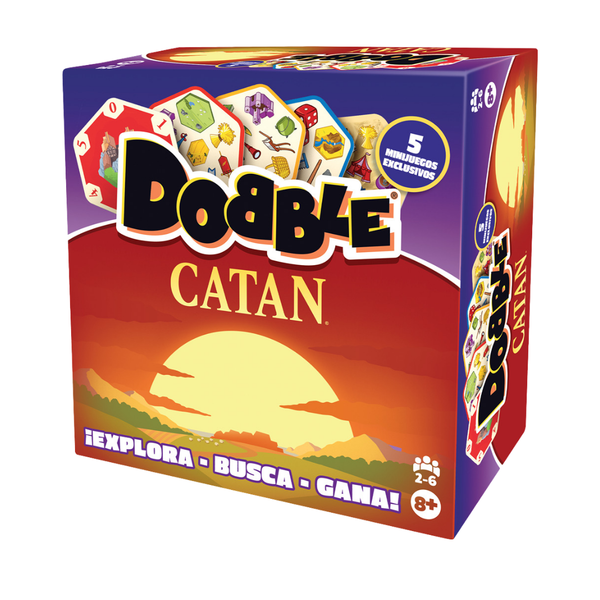 Dobble Catan - Juego de Mesa de Velocidad y Observación - Dark Hobbies