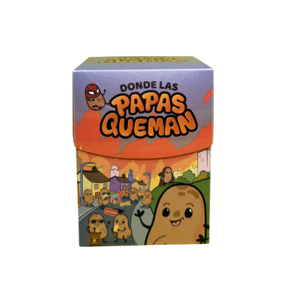 Deckbox Donde las Papas Queman - Caja para Cartas + 125 Protectores Premium- Dark Hobbies