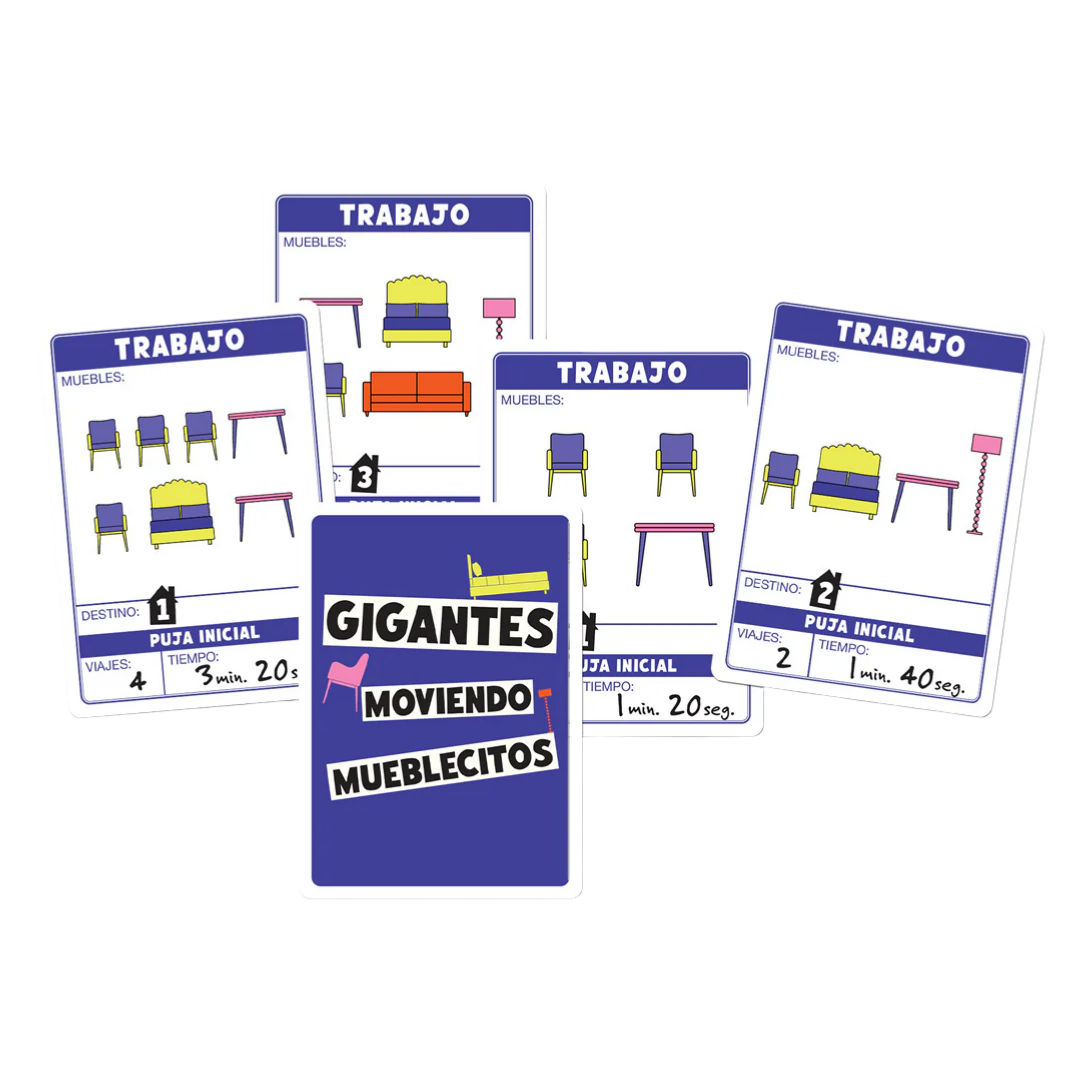 Gigantes Moviendo Mueblecitos – Juego de Destreza Familiar y Party