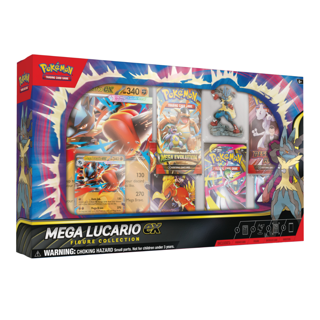 Pokémon TCG Mega Lucario ex Figure Collection – Caja Coleccionable (Inglés)