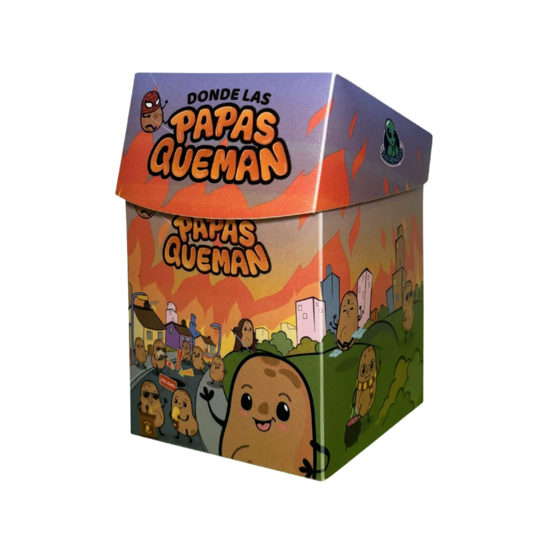 Deckbox Donde las Papas Queman - Caja para Cartas + 125 Protectores Premium- Dark Hobbies