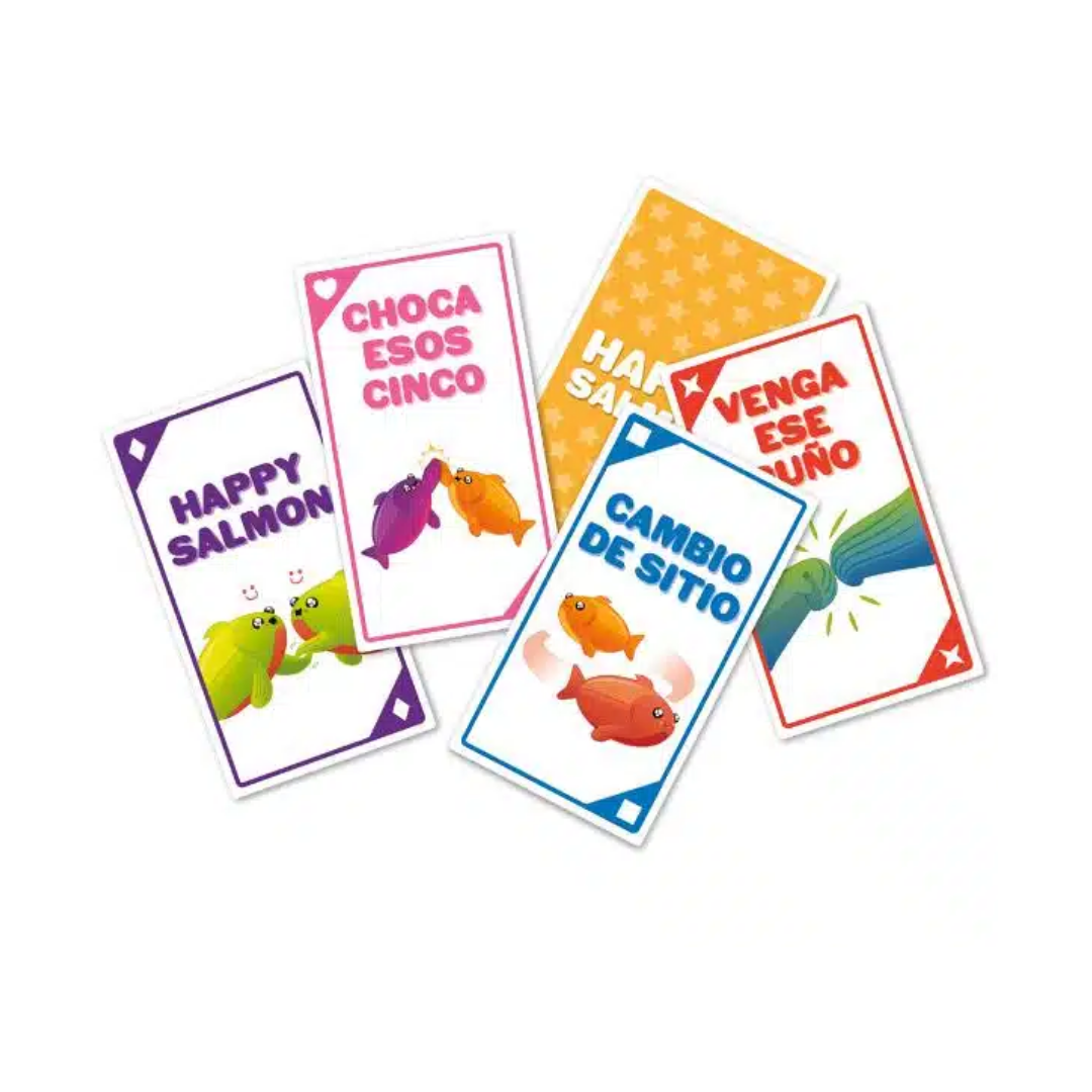 Happy Salmon – Juego Party de Cartas Ultra Rápido y Familiar | Exploding Kittens