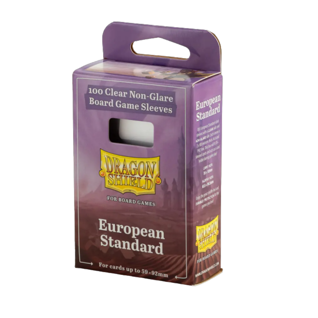 Fundas Premium European Standard 59x92 mm Dragon Shield Clear/NonGlare (100 Unidades)