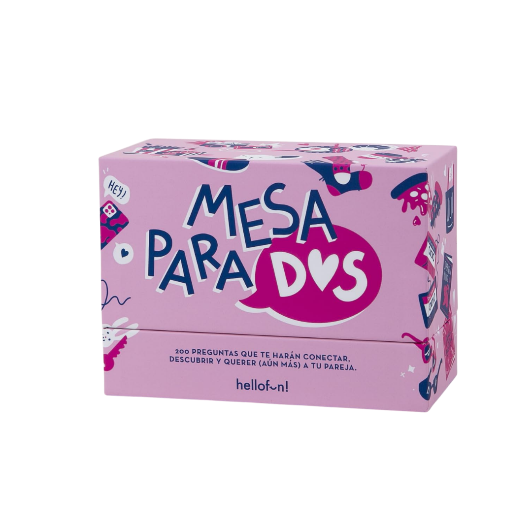 Mesa Para Dos - Juego para Parejas con 200 Preguntas - Dark Hobbies