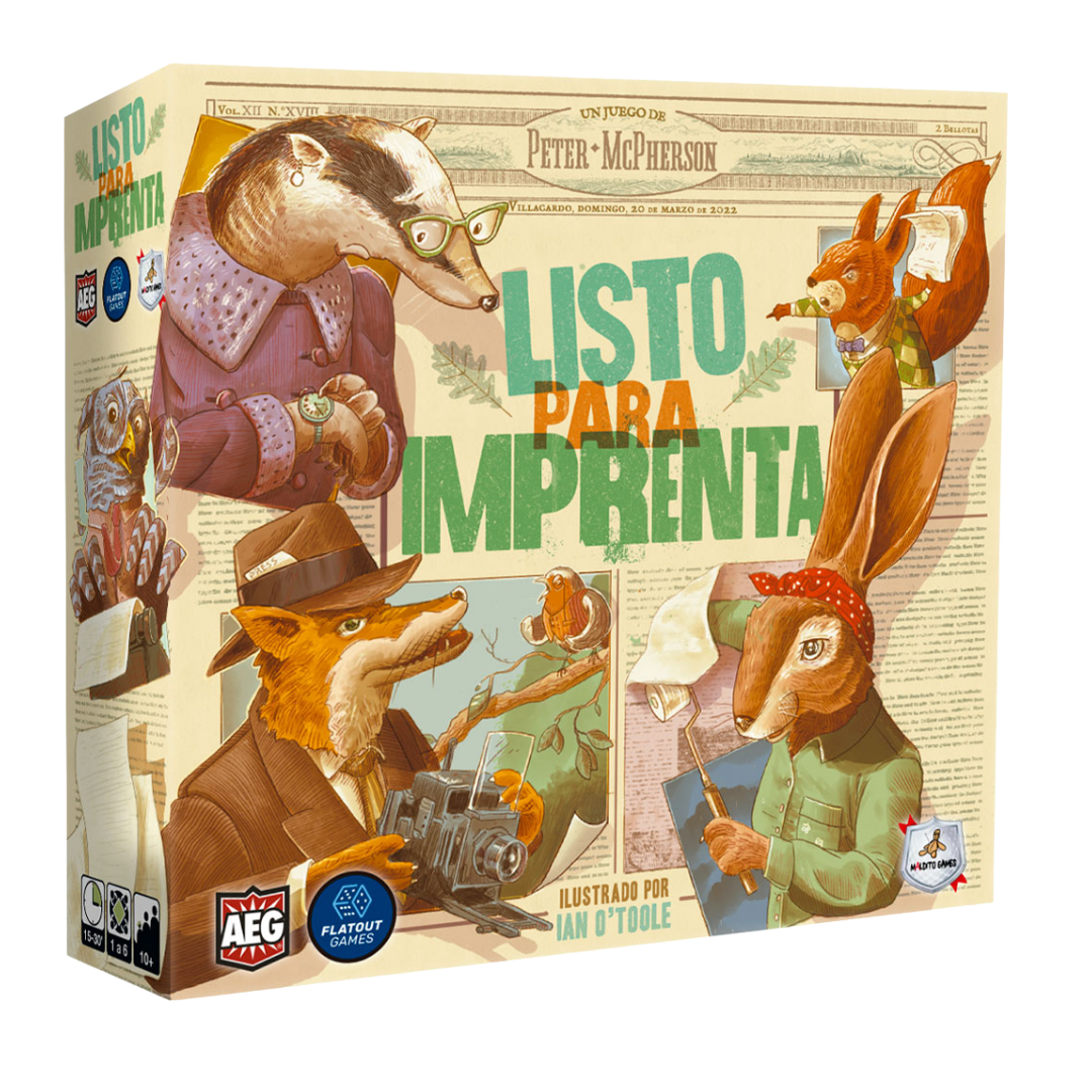 Listo para Imprenta - Juego de Mesa de Maquetación y Tiempo Real - Dark Hobbies