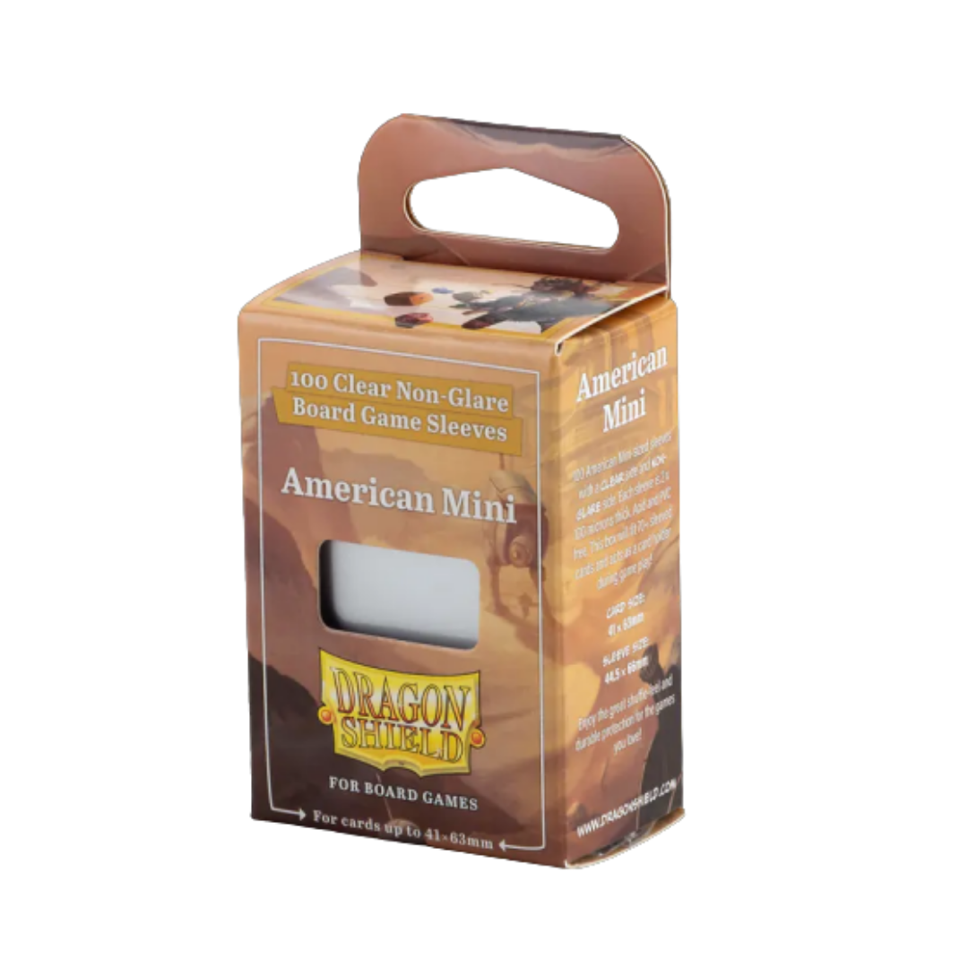 Fundas Premium American Mini 41x63 mm Dragon Shield Clear/NonGlare (100 Unidades)