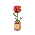 Rosa Roja de Madera Rowood 104 Piezas | Rompecabezas 3D Decoración Floral