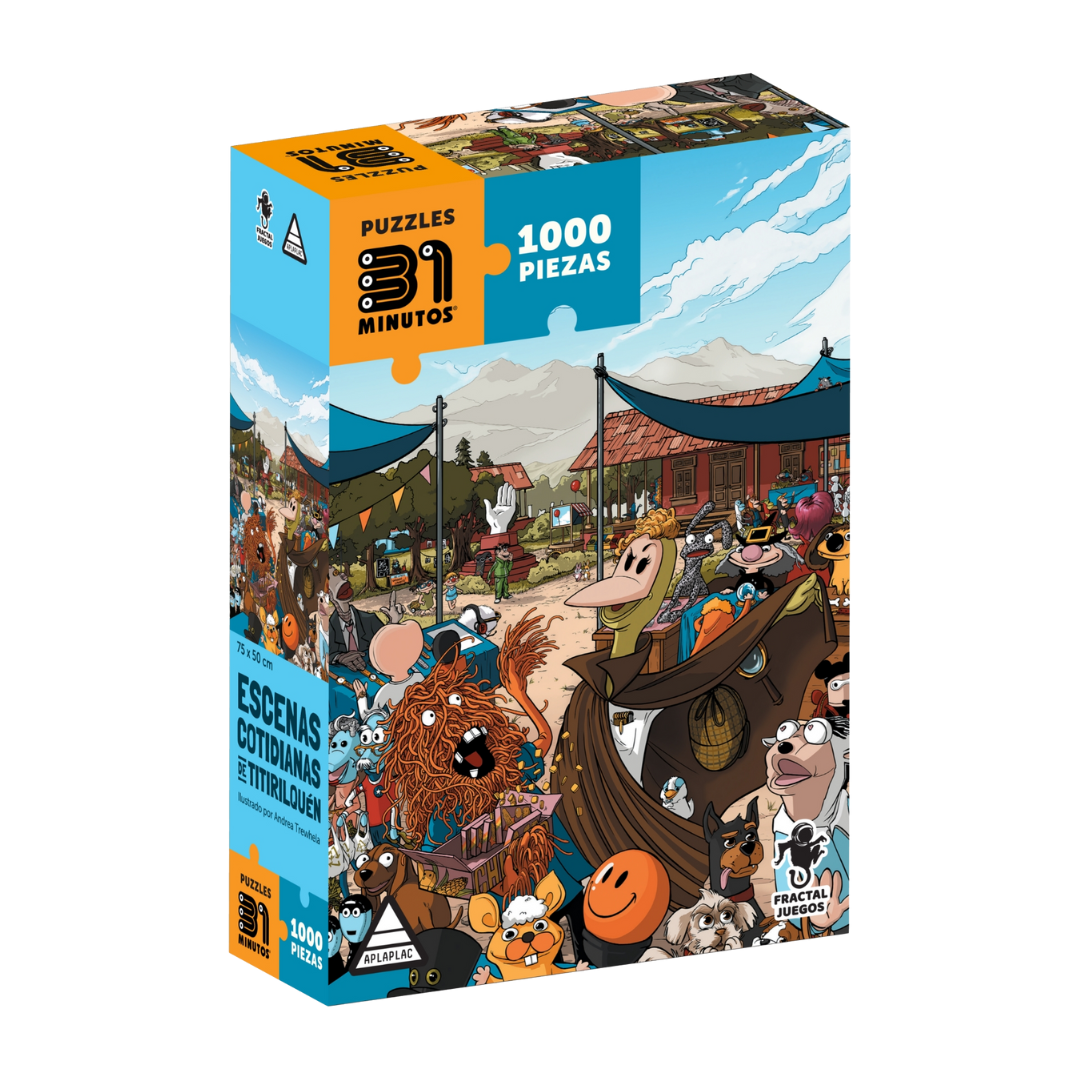 Puzzle 31 Minutos 1000 pcs  Escenas Cotidianas de Titirilquen