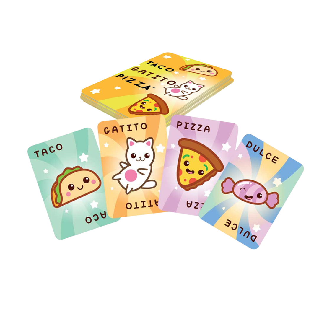 Taco Gatito Pizza - Juego de Cartas de Velocidad Infantil - Dark Hobbies