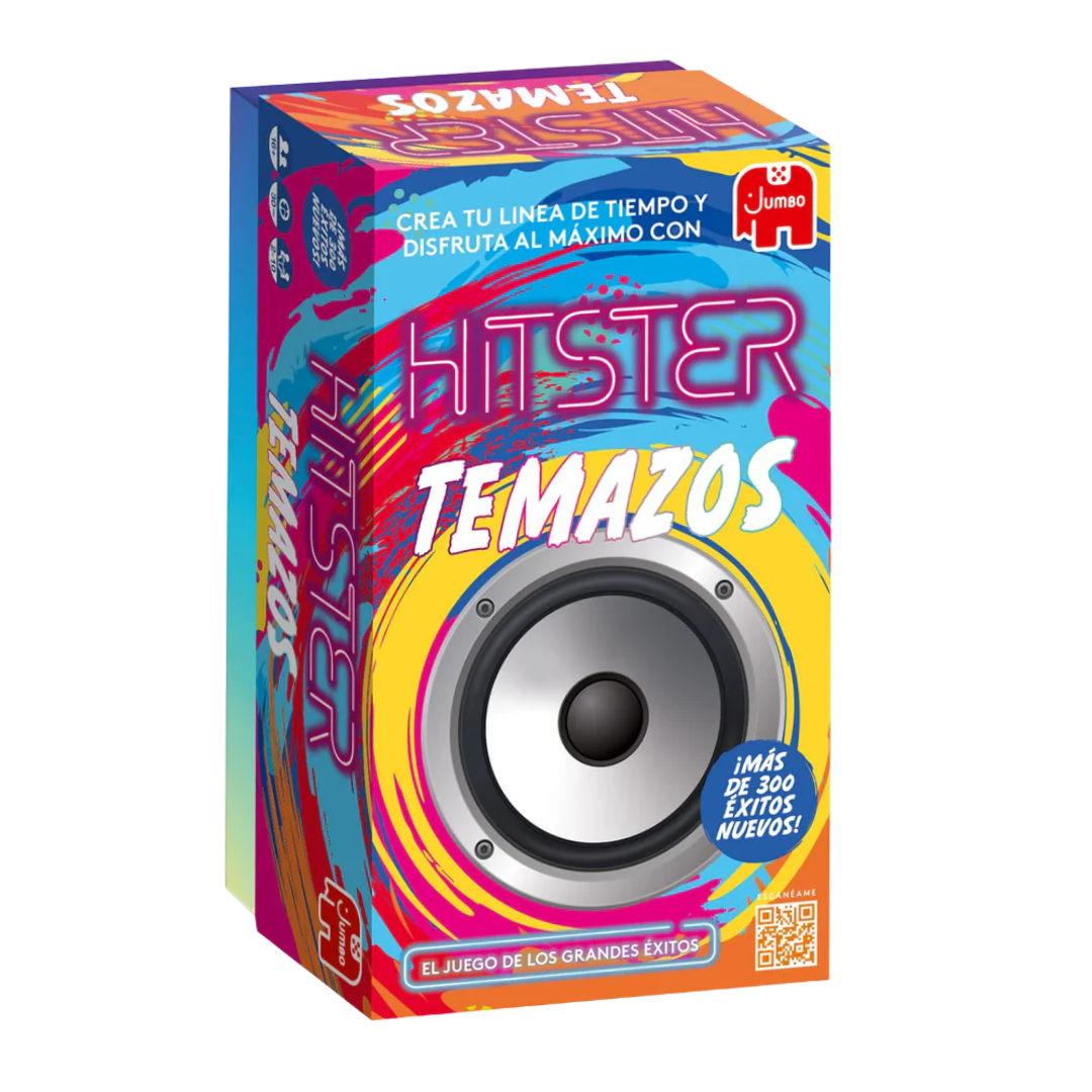 Hitster: Temazos - Juego de Mesa de Trivia Musical, Grandes Éxitos y Línea de Tiempo - Dark Hobbies