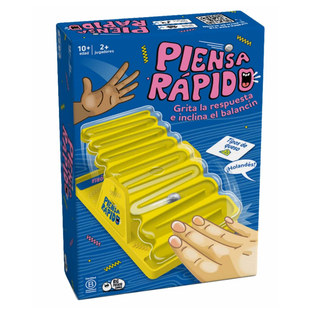 Piensa Rápido (Tilt ‘n Shout) - Juego de Mesa por Equipos y Agilidad Mental - Dark Hobbies