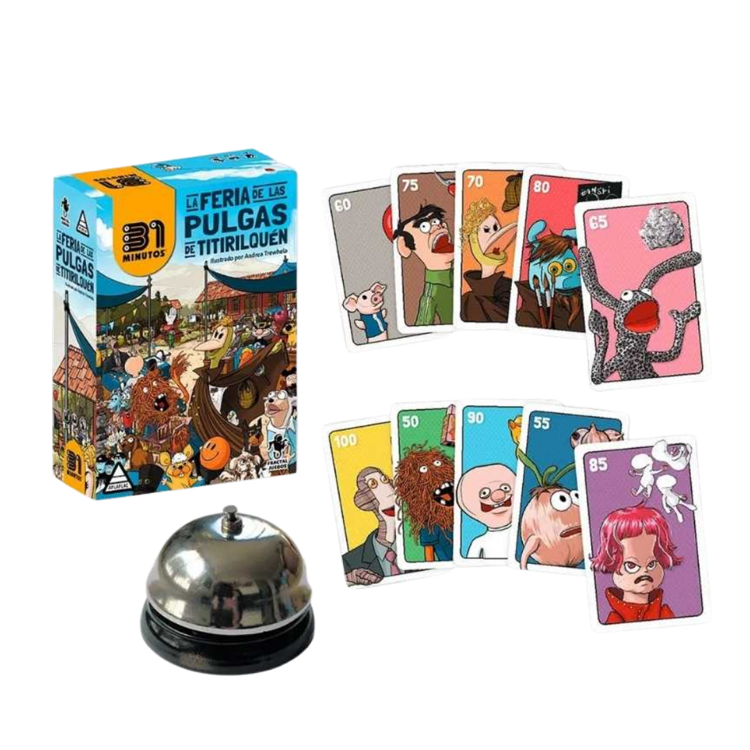 La Feria de las Pulgas de Titirilquén - Juego de Mesa 31 Minutos - Dark Hobbies