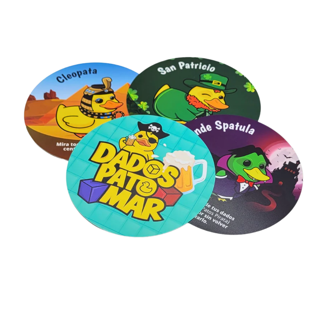 Dados Pato Mar - Juego de Mesa de Dados, Roles Ocultos y Bebida- Dark Hobbies