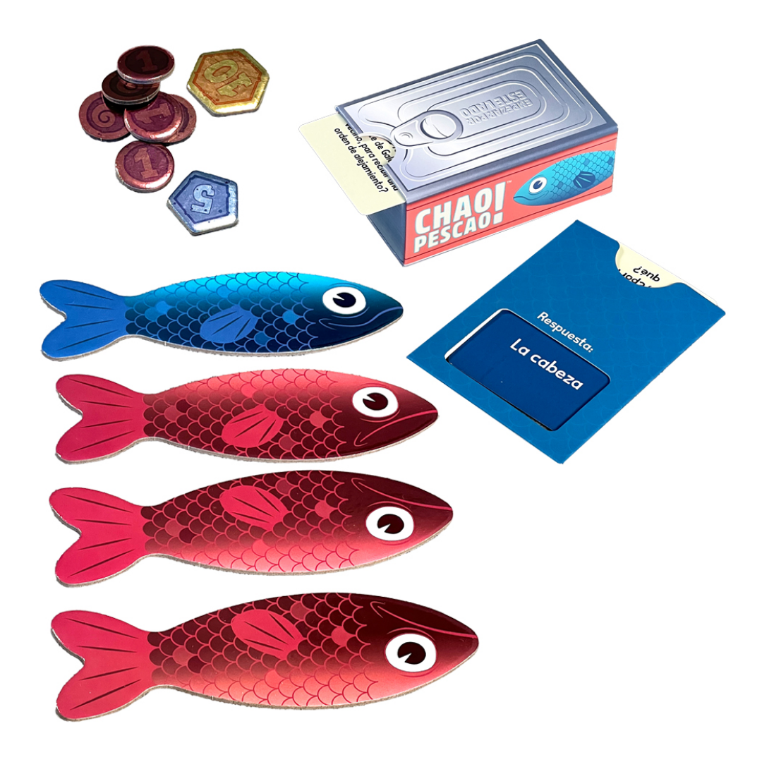 Chao Pescao! - Juego de Mesa Party de Preguntas y Engaño - Dark Hobbies