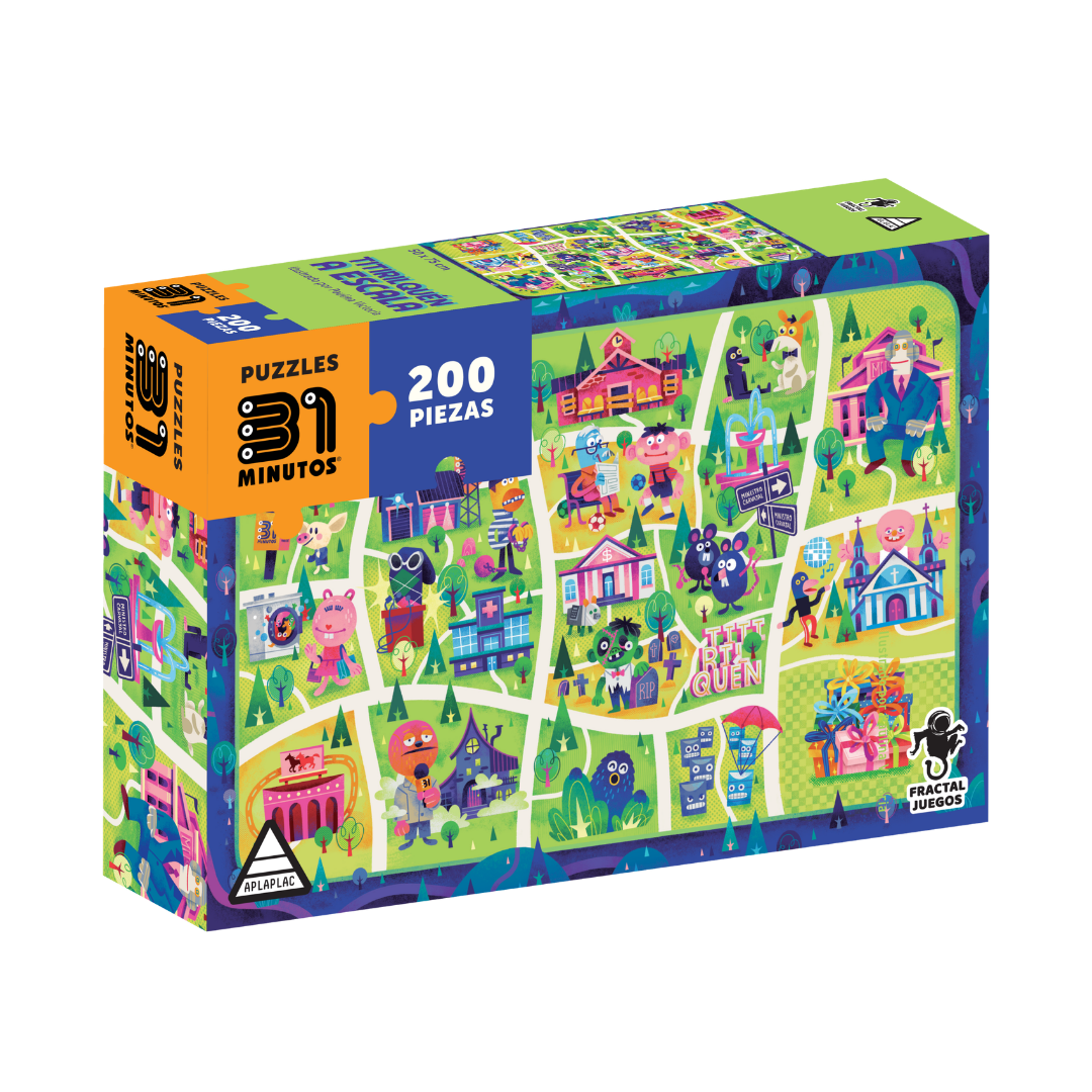 Puzzle 31 Minutos: Mapa de Titirilquén a Escala (200 piezas)
