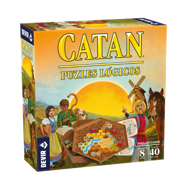 Catan: Puzzles Lógicos - Juego de Estrategia en Solitario - Dark Hobbies