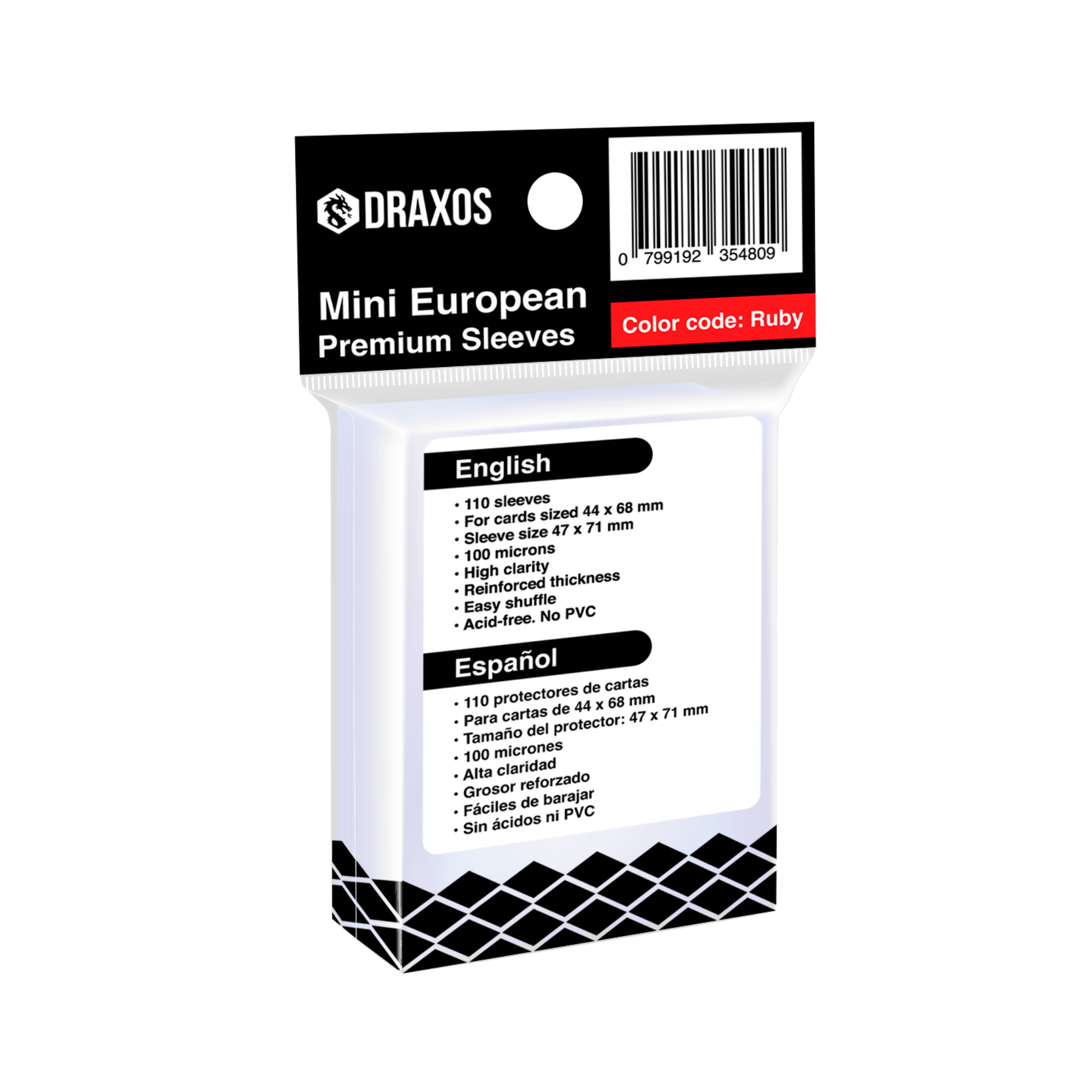 Protectores Mini European Draxos (44 x 68 mm)
