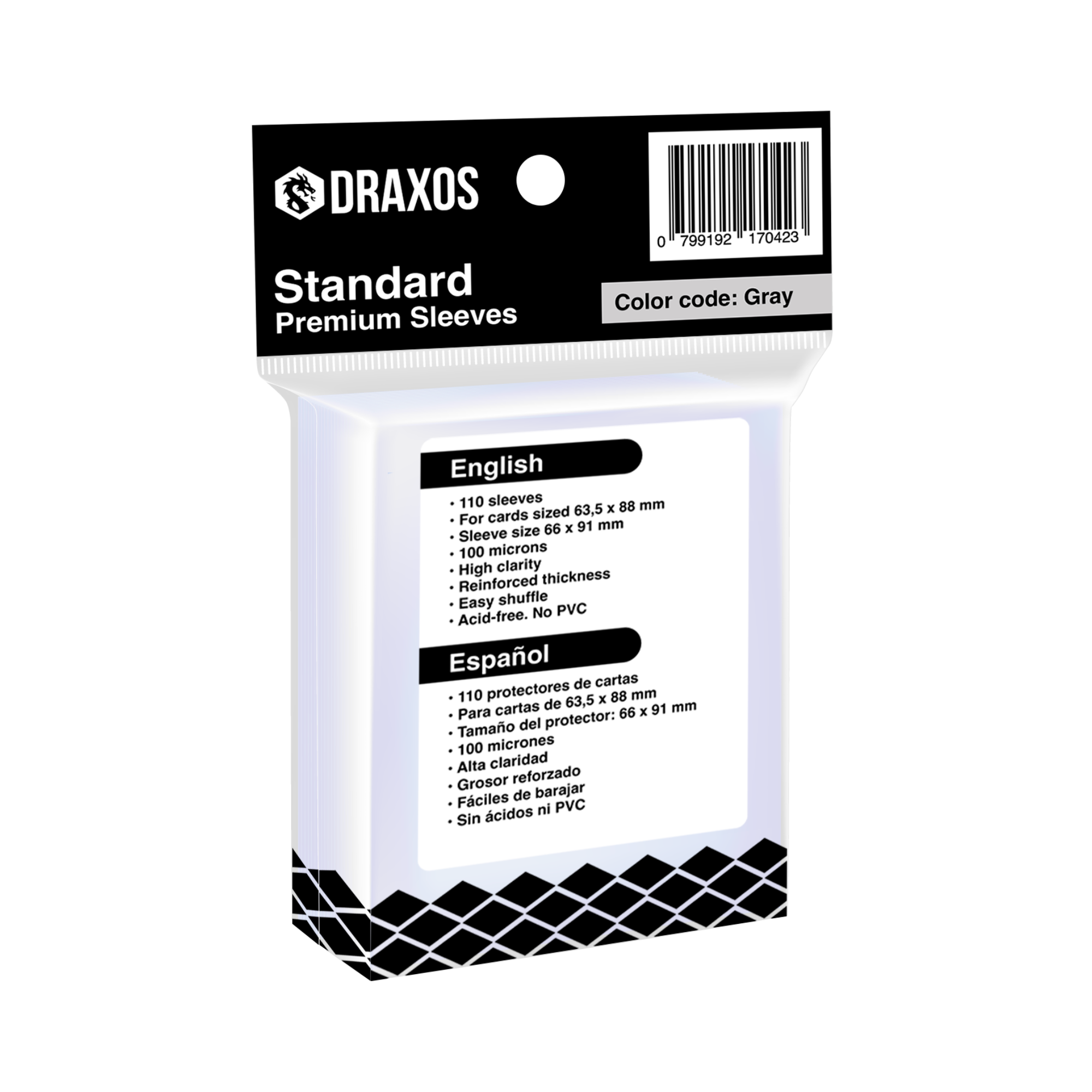 Protectores Standard Draxos (63.5 x 88 mm)
