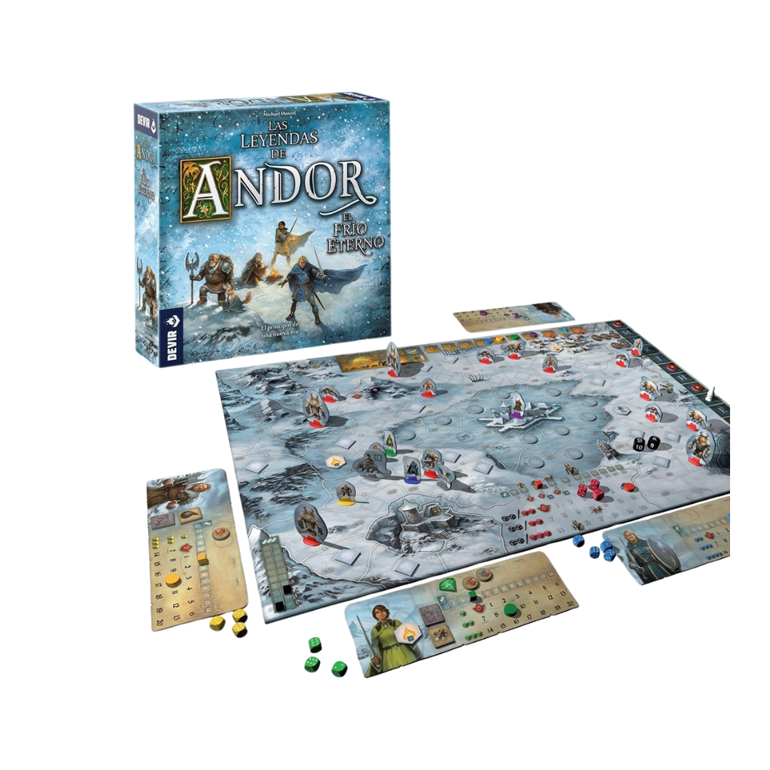 Las Leyendas de Andor: Frío Eterno - Juego de Mesa Cooperativo, Estrategia y Campaña Fantástica - Dark Hobbies