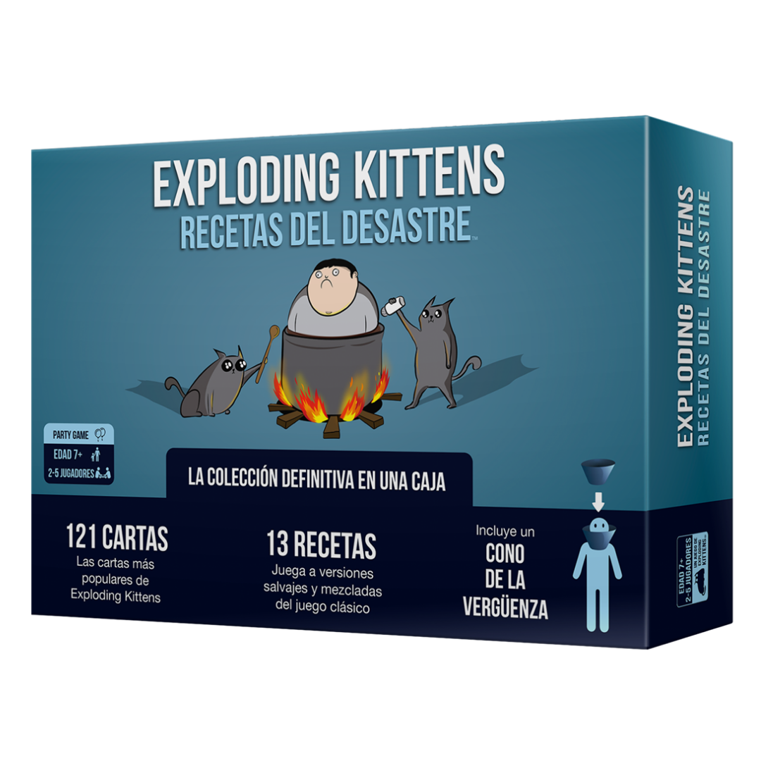 Exploding Kittens: Recetas del Desastre - Juego de Mesa de Cartas - Dark Hobbies