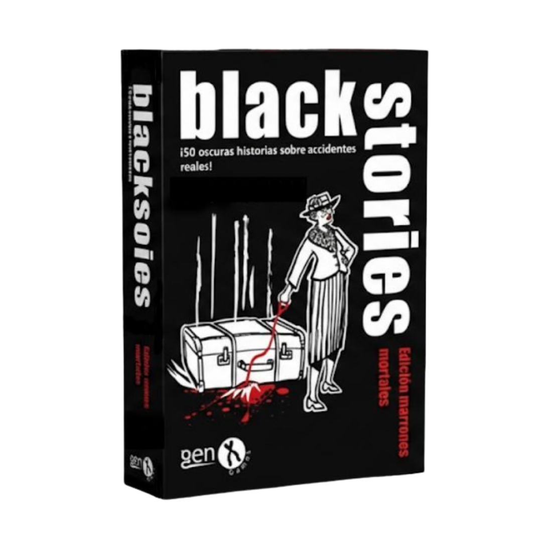 Black Stories: Marrones Mortales - Juego de Cartas de Acertijos Reales y Pensamiento Lateral - Dark Hobbies