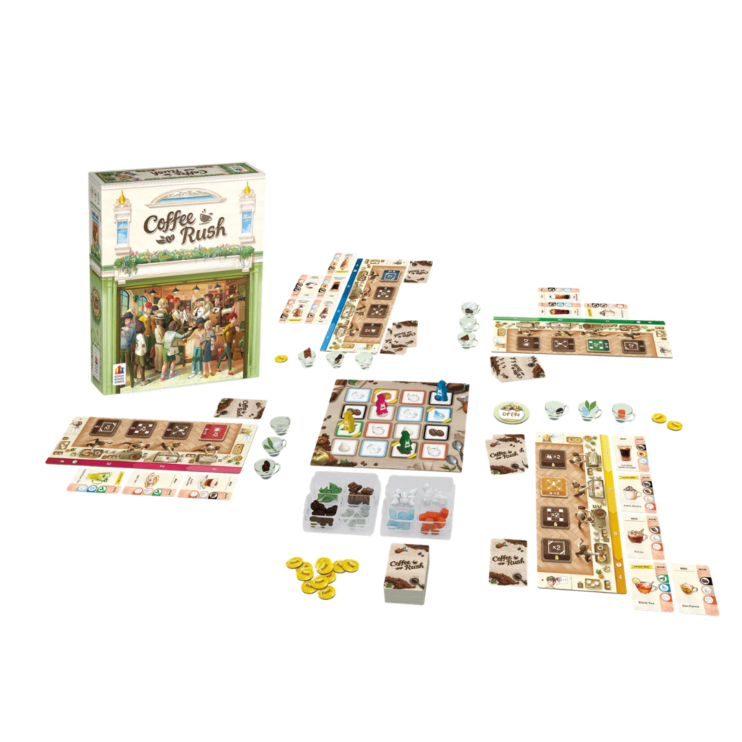 Coffee Rush - Juego de Mesa de Baristas y Gestión de Recursos - Dark Hobbies