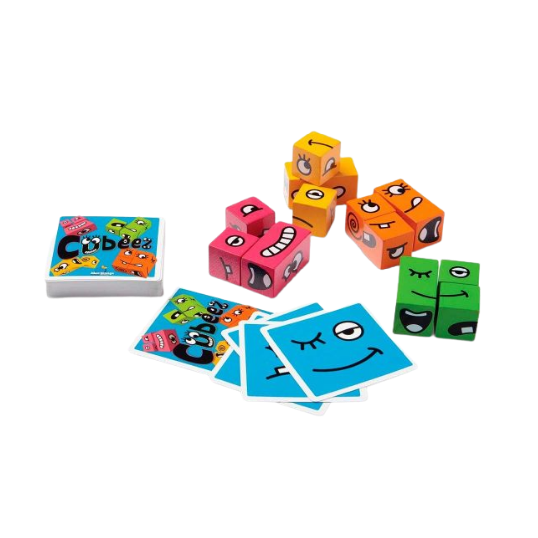 Cubeez - Juego de Mesa Infantil de Agilidad Visual, Bloques y Emociones - Dark Hobbies