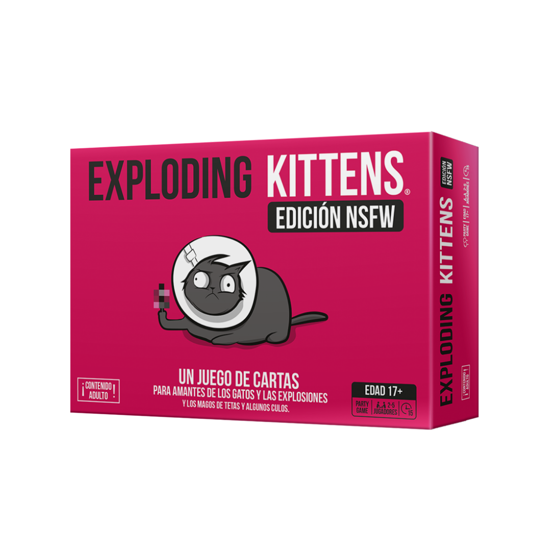 Exploding Kittens NSFW Edición 3.0 (Pink) - Juego de Mesa de Cartas y Humor Adulto - Dark Hobbies