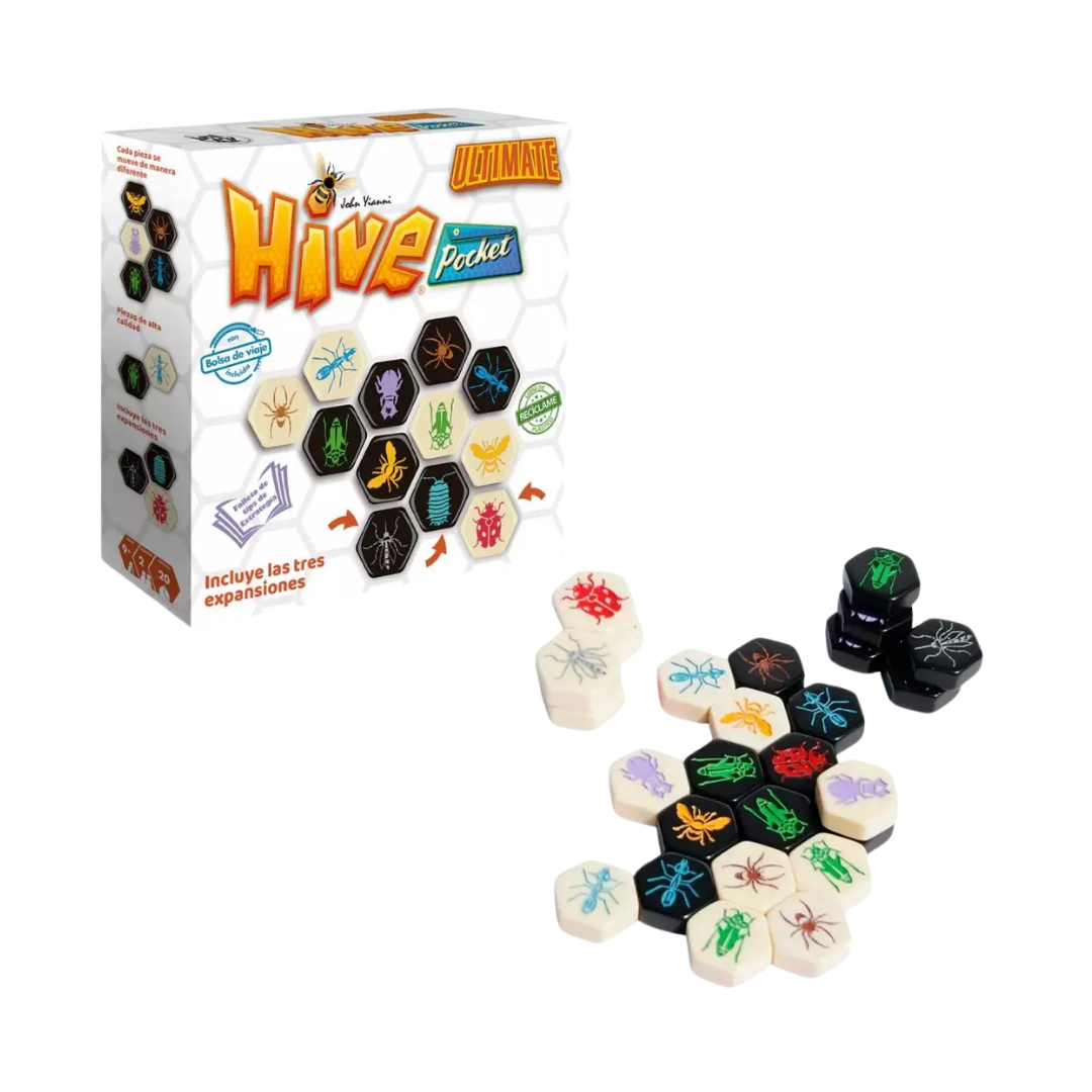 Hive Pocket Ultimate - Juego de Mesa de Estrategia y Lógica - Dark Hobbies