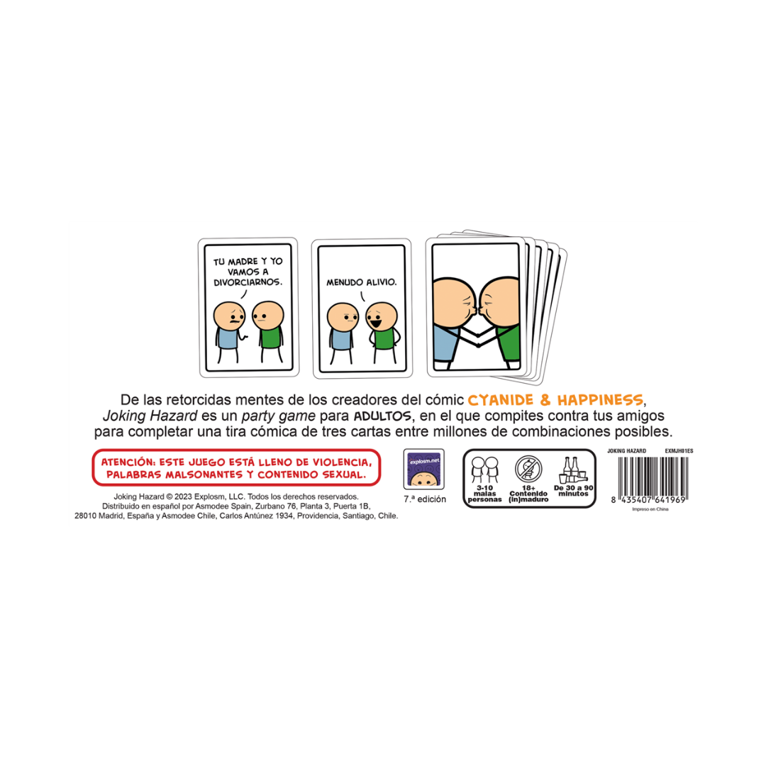 Joking Hazard - Juego de Mesa de Humor Negro y Cómics - Dark Hobbies
