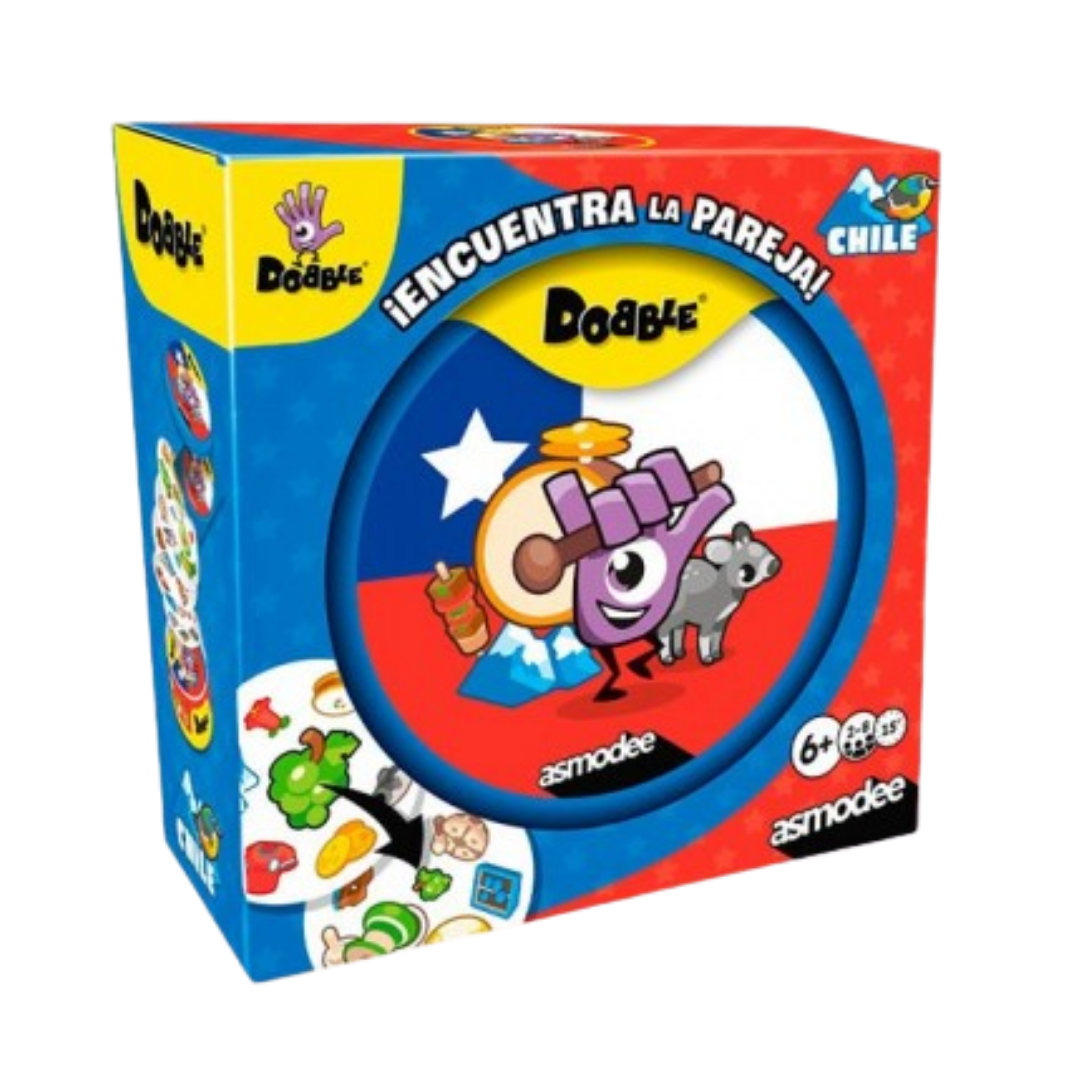 Dobble Chile - Juego de Mesa de Agilidad Visual y Reflejos - Dark Hobbies