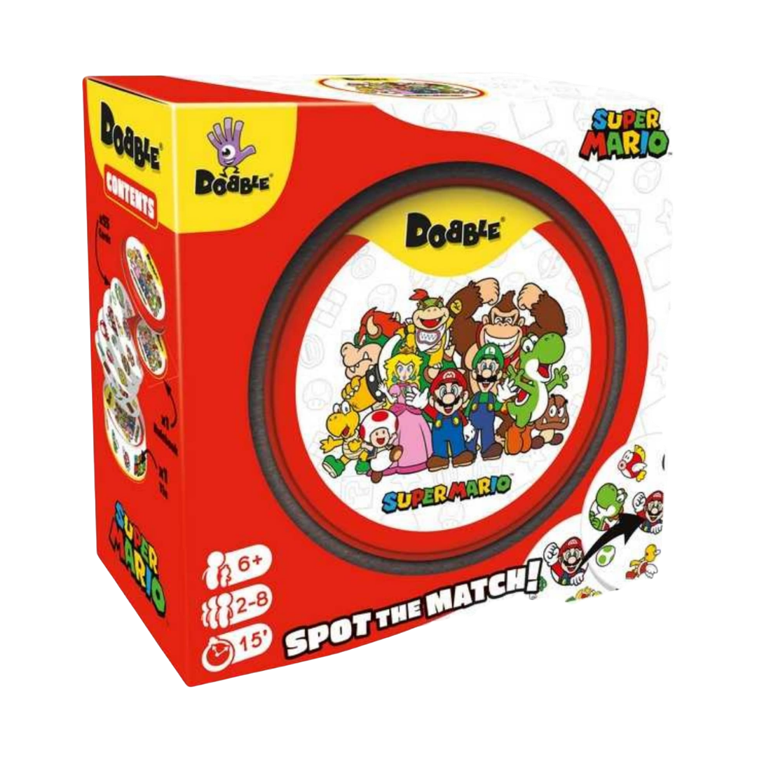 Dobble: Super Mario - Juego de Mesa de Agilidad Visual y Reflejos - Dark Hobbies