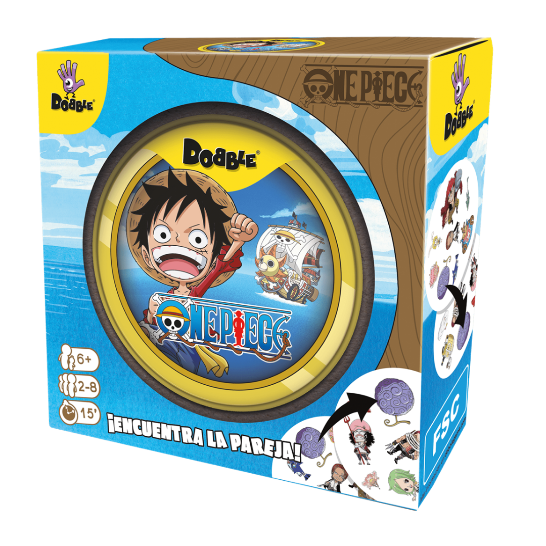 Dobble: One Piece - Juego de Mesa de Agilidad Visual y Reflejos - Dark Hobbies