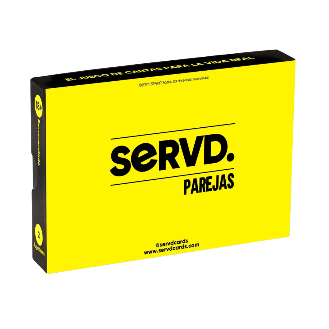 SERVD Parejas - Juego de Cartas de Estrategia Real, Desafíos Cotidianos y Comedia - Dark Hobbies