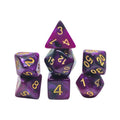Set de Dados  Draxos - Double Color: Black & Purple