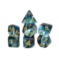 Set de Dados  Draxos - Double Color: Dark Blue & White