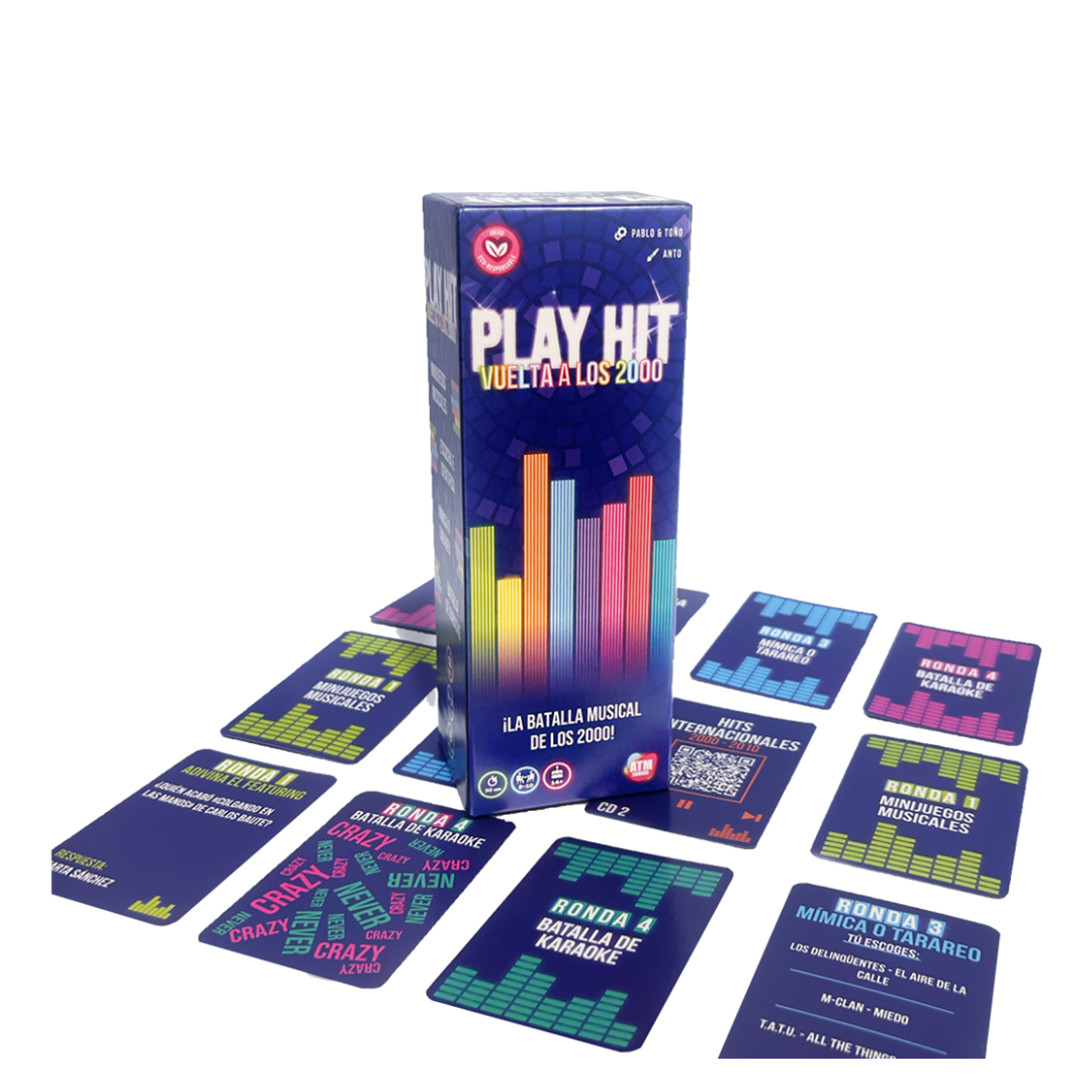Play HIT: Vuelta a los 2000 - Juego de Mesa de Trivia y Música - Dark Hobbies