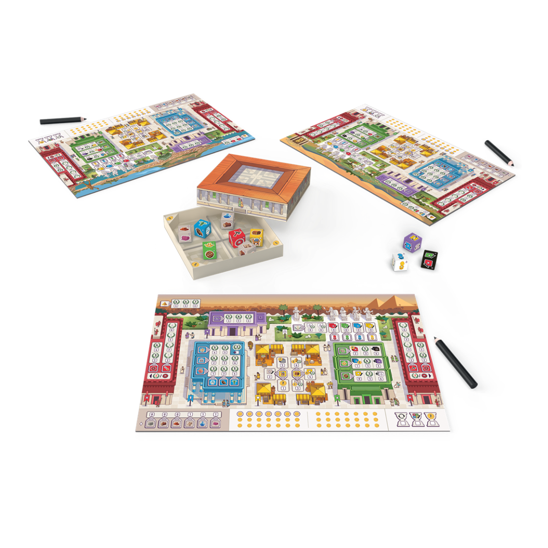 7 Wonders: Edición Dados  - Juego de Mesa de Estrategia Antigua - Dark Hobbies